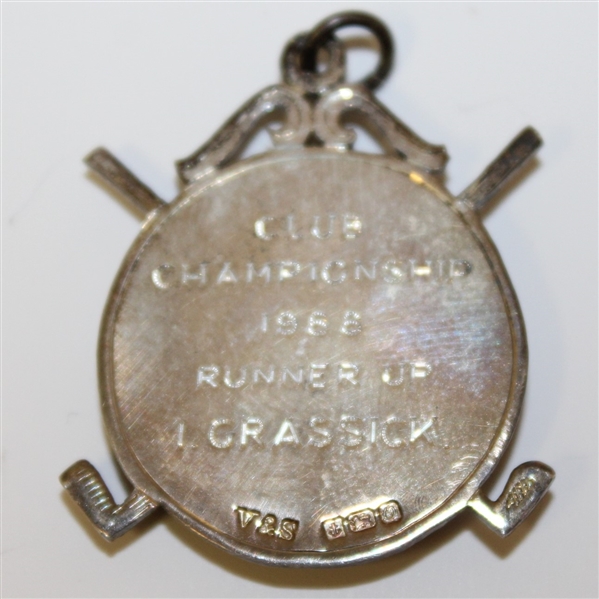 1988 Carnoustie Club Championship Runner-Up Sterling Medal - I. Grassick