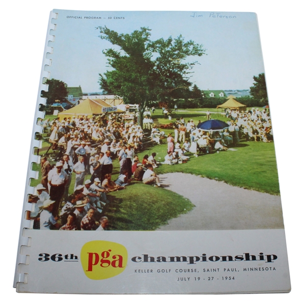 1954 PGA Championship at Keller Golf Course Program - Chick Harbert Win