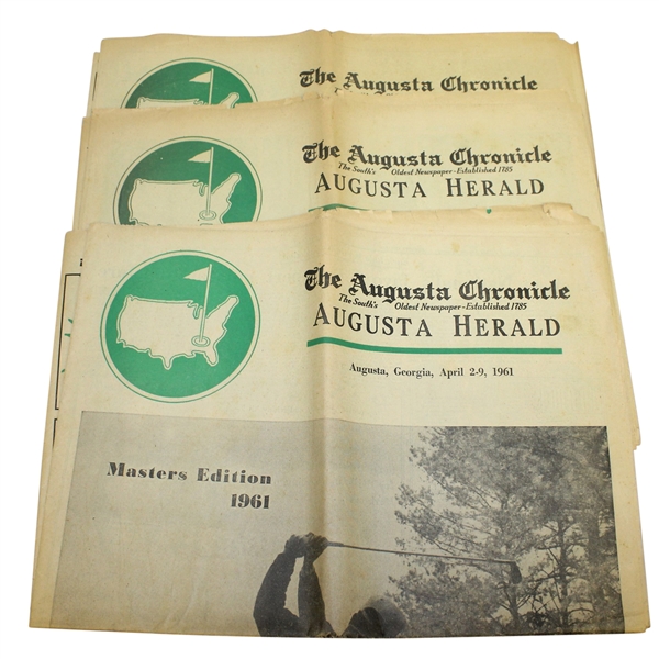 1961 The Augusta Chronicle Newspaper - Masters Edition