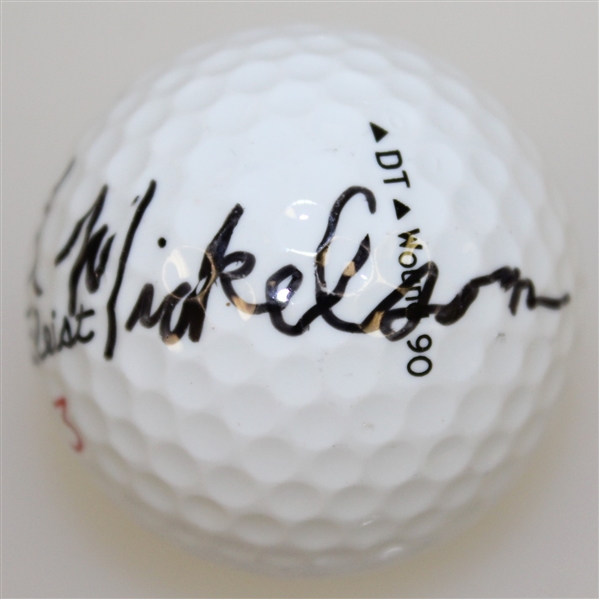 Phil Mickelson Signed Titleist 3 Logo Golf Ball - Rare FULL JSA #Z80561