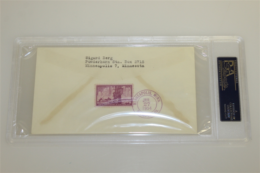 Cary Middlecoff Signed Envelope - Sigurd Berg Collection - PSA Slabbed #83976595