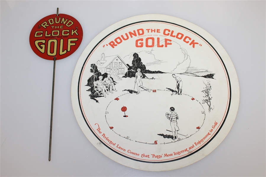 1927 'Round the Clock' Golf Game with All Components - Good Condition - Roth Collection