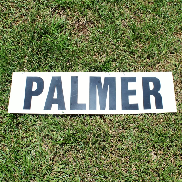Arnold Palmer Masters Tournament Authentic Scoreboard Nameplate with Letter