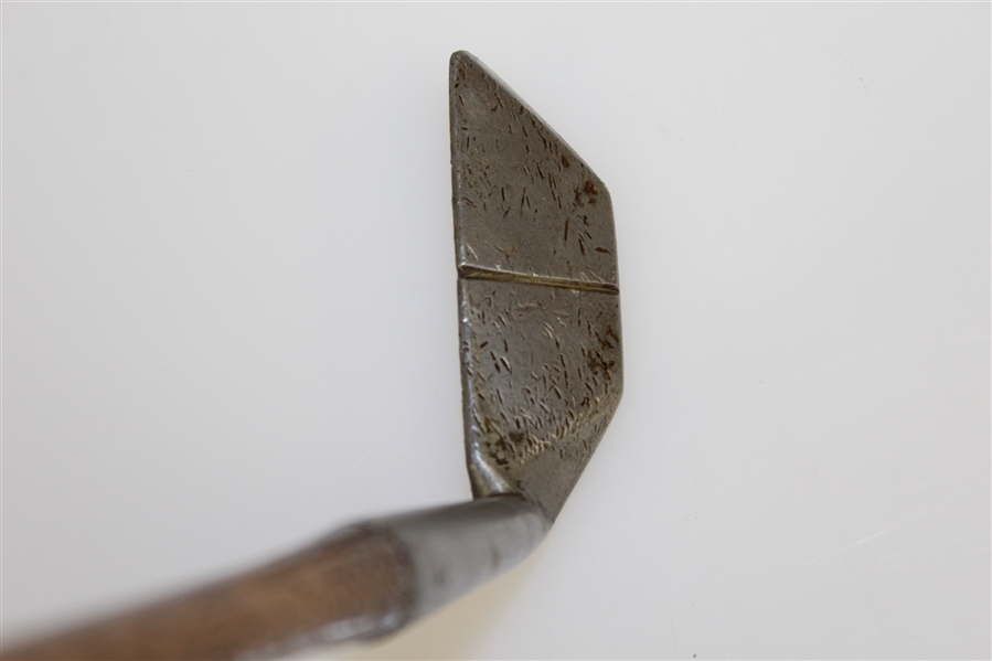 Tom Auchterlonie St. Andrews (Patent) Hickory Putter with Shaft Stamp - Roth Collection