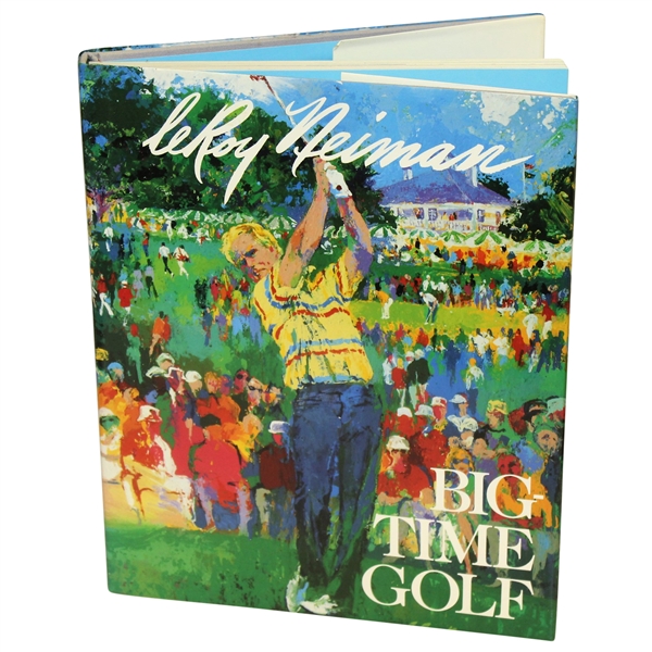 Leroy Neiman Signed 'Big Time Golf' Book JSA ALOA