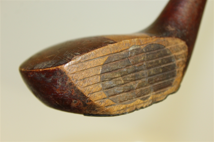 Vintage Hickory Driver - 'D' - Unique Face Inserts and Sole Plate - Roth Collection
