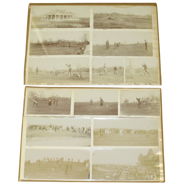 Twelve 1896 Images - Fairfield Golf Club House - Two Sheets (Matted on Cardboard)