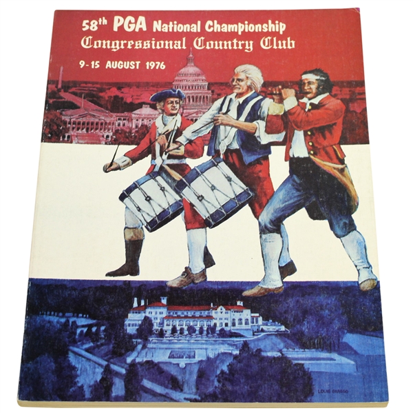 1976 PGA Championship at Congressional C.C. Program - Dave Stockton Winner