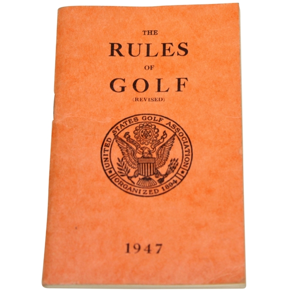 1947 USGA The Rules of Golf Booklet - Revised