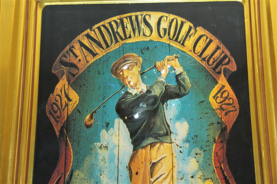 St. Andrews 1927 'The Home of Golf' Tin - Bobby Jones Winner - 1990's Commemorative