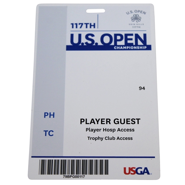 2017 US Open Championship at Erin Hills Player Guest Badge #94