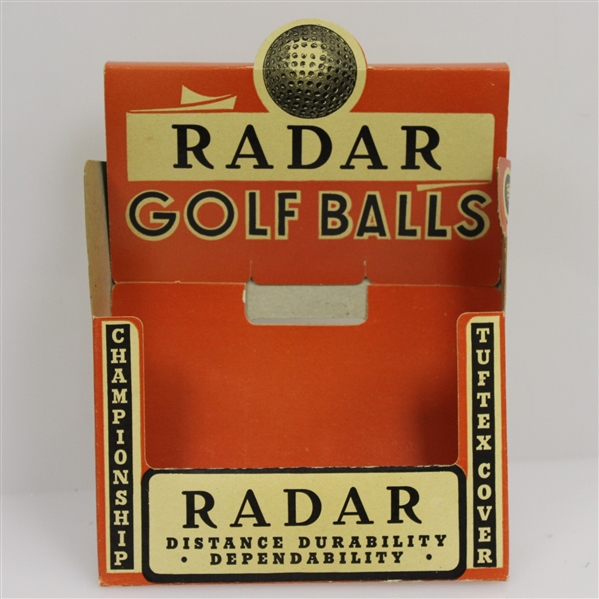 Radar Golf Balls Championship Tuftex Cover Store Display/Advertisement Box