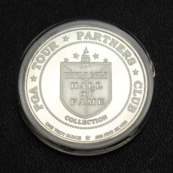 Harry Vardon One Troy Ounce Fine Silver PGA Tour HOF 1974 Commemorative Medal with Certificate - Scarce