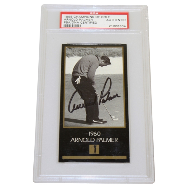 Arnold Palmer Signed 1960 Grand Slam Ventures Masters Collection Card - PSA/DNA 21008304