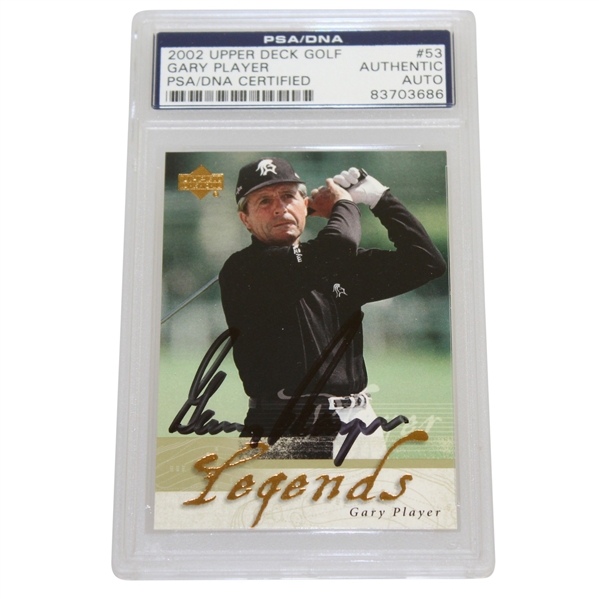 Gary Player Signed 2002 Upper Deck Golf 'Legends' Golf Card PSA/DNA #83703686