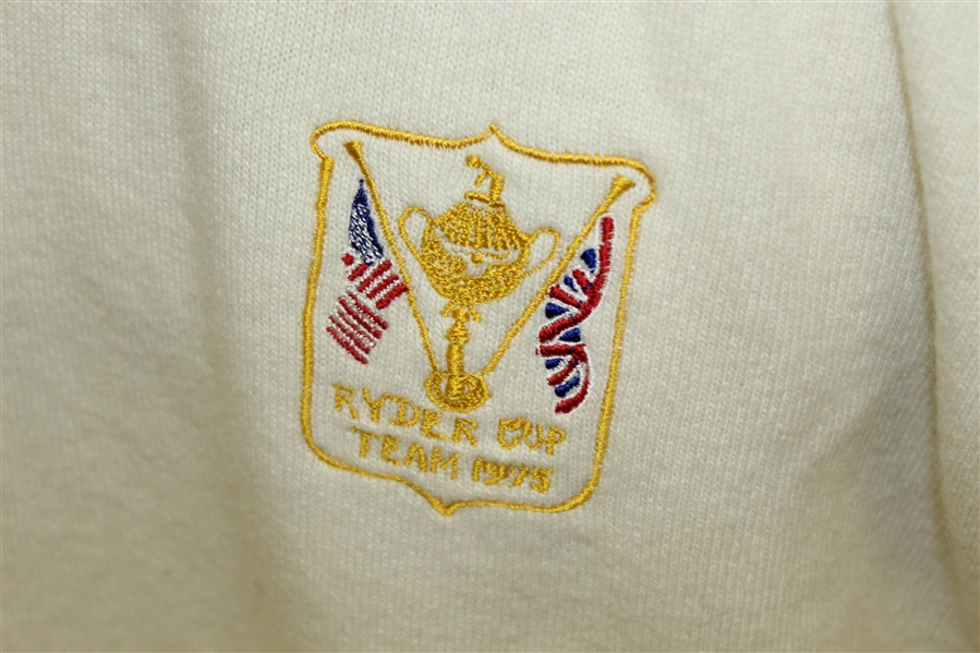Ray Floyd's 1975 Ryder Cup USA Team Issued Cashmere White Uniform LS Turtleneck Shirt
