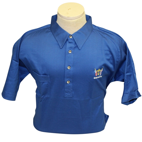 Ray Floyd's 1981 Ryder Cup USA Team Issued Cotton Uniform Blue Shirt