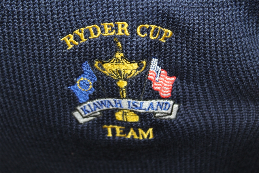 Ray Floyd's 1991 Ryder Cup USA Team Issued Uniform Blue Sweater Vest - Kiawah