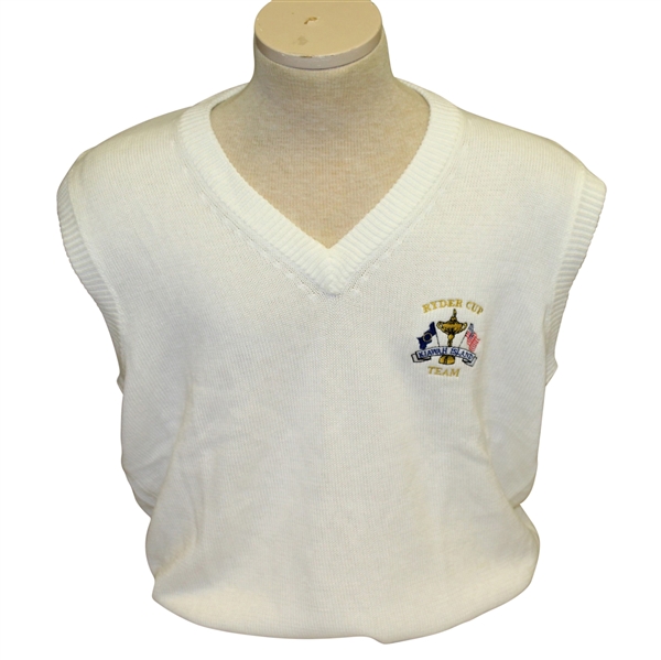 Ray Floyd's 1991 Ryder Cup USA Team Issued Uniform White Sweater & Sweater Vest - Kiawah