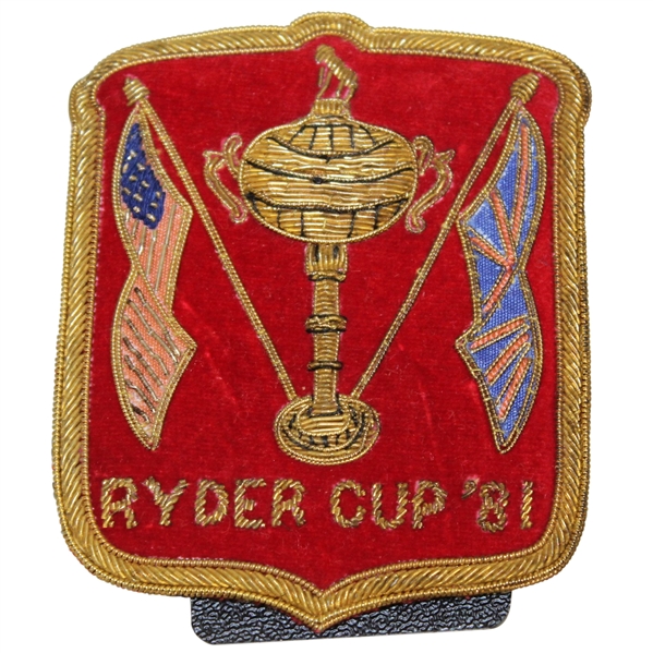 Ray Floyd's 1981 Ryder Cup USA Team Issued Red Pocket Crest
