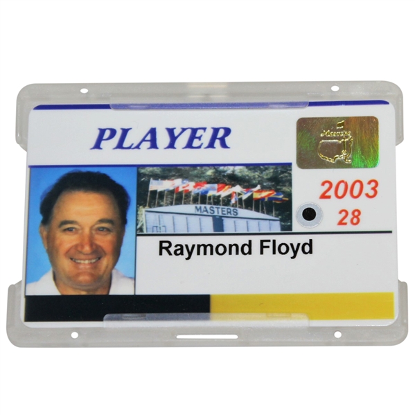 Ray Floyd's Masters Tournament Player Identification Badge - 2003