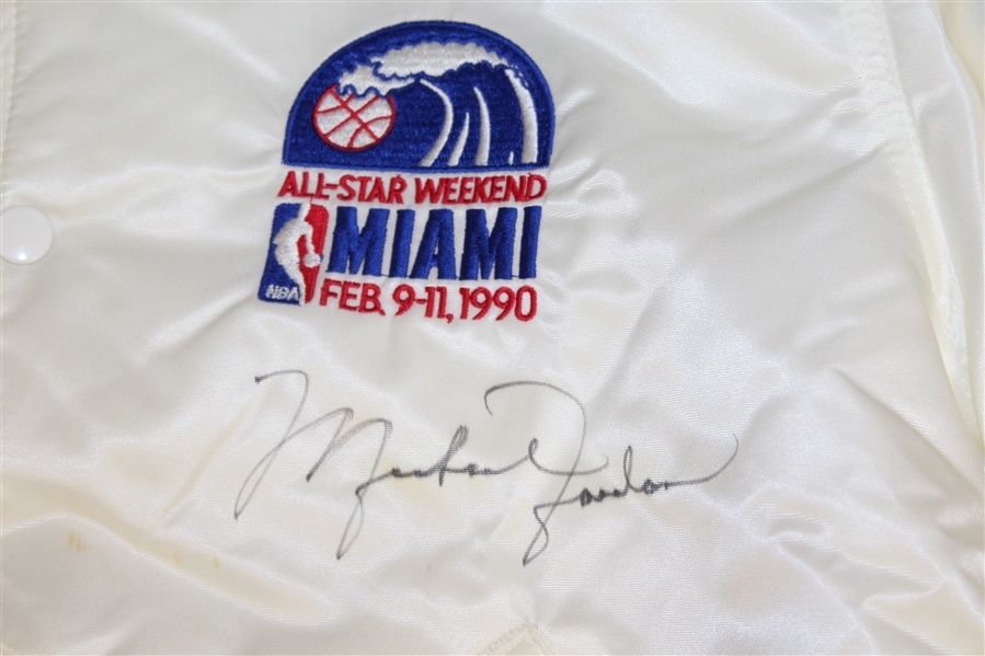 1990 NBA All-Star Game Ball Boy's Full Uniform Signed by Michael Jordan - Ray Floyd Jr. Worn JSA ALOA