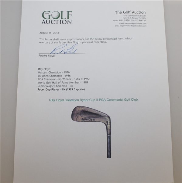Ray Floyd Collection Ryder Cup II PGA Ceremonial Golf Club