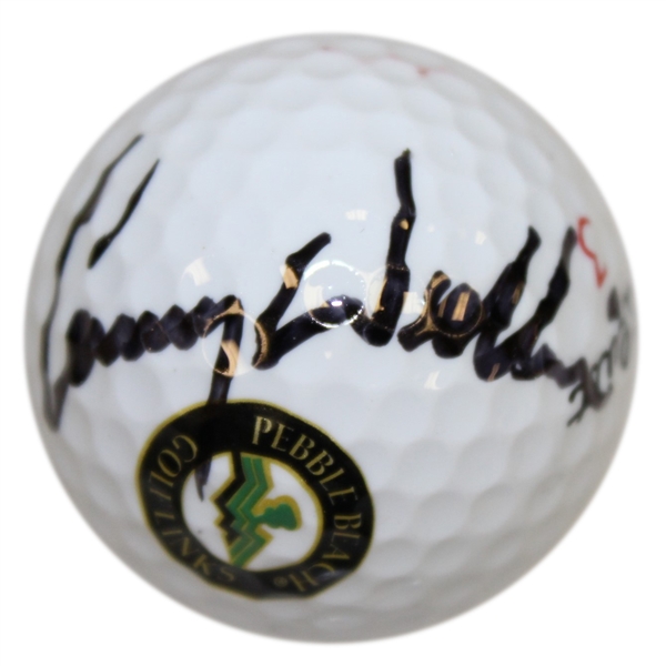 Lanny Wadkins Signed Pebble Beach Golf Links Logo Golf Ball JSA ALOA