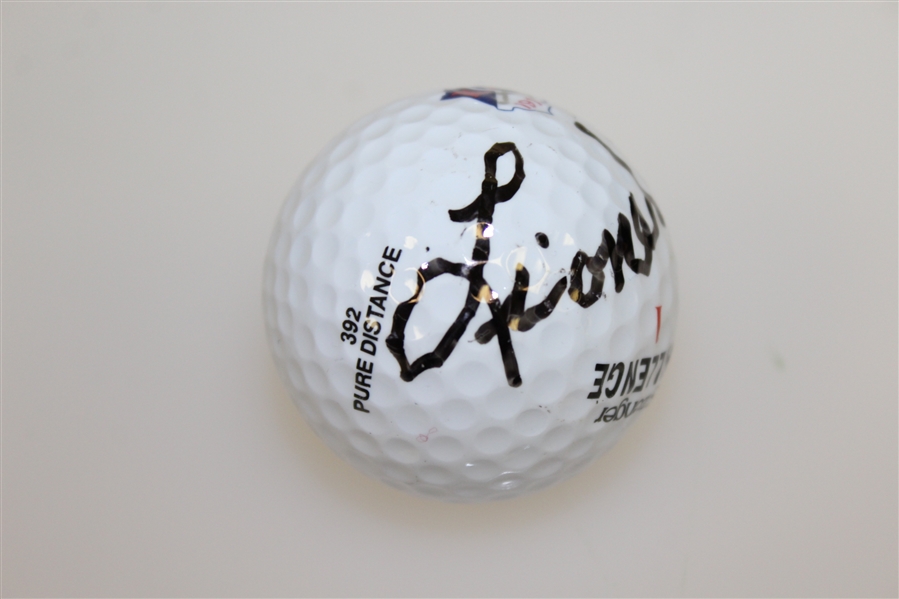 Lionel Hebert Signed Miami Valley Golf Club Logo Golf Ball JSA ALOA