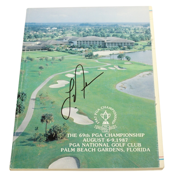 Larry Nelson Signed 1987 PGA Championship at PGA National Golf Club Program JSA ALOA