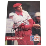 Payne Stewart Signed 1992 PGA Tour Pro Set Golf Card JSA ALOA