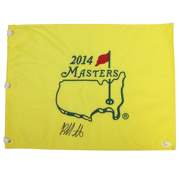 Bubba Watson Signed 2014 Masters Embroidered Flag JSA #L13601