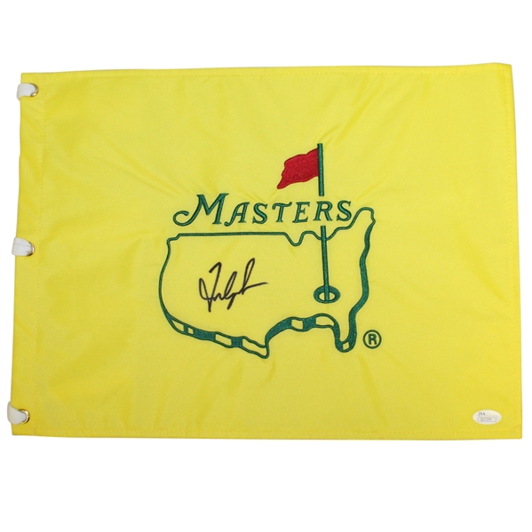 Fred Couples Signed Undated Masters Embroidered Flag JSA #Q23206
