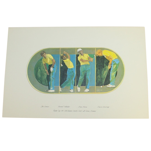 1971 Ryder Cup at Old Warson Complete Set of Lithographs & Booklet