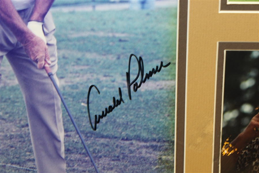 Arnold Palmer Signed Photo with Matted Photo Display - President's Cup JSA ALOA