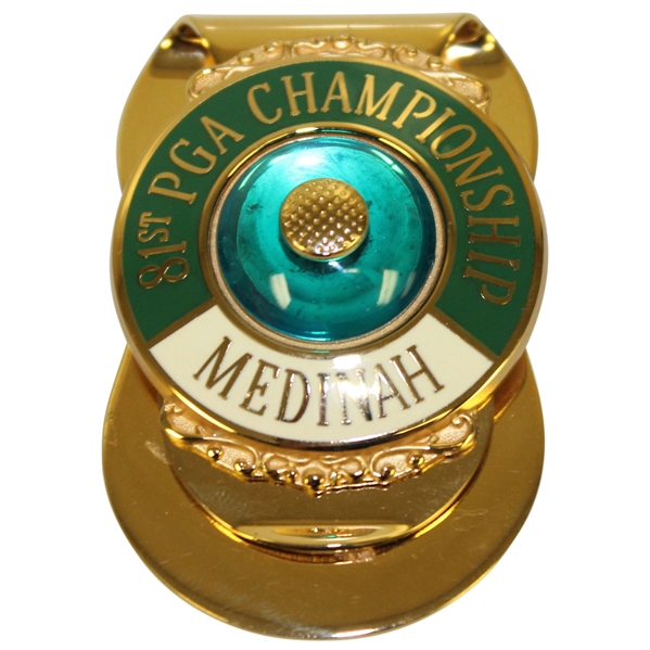 1999 PGA Championship at Medinah Contestant Badge/Money Clip - Tiger's 2nd Major Win