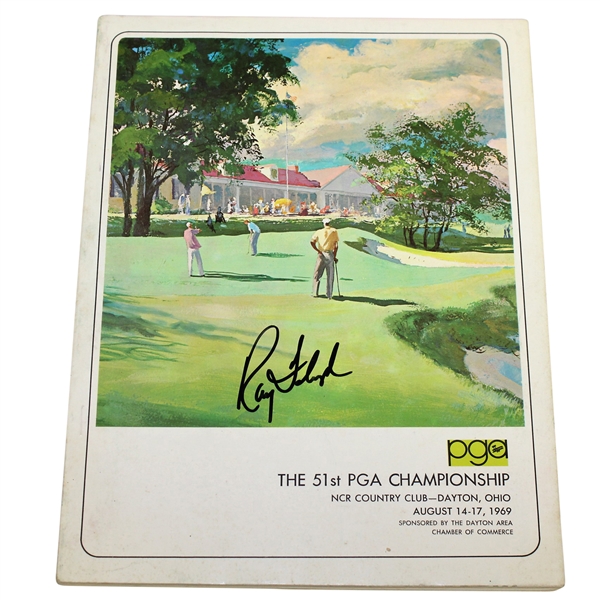 Ray Floyd Signed 1969 PGA Championship at NCR CC Official Program JSA ALOA