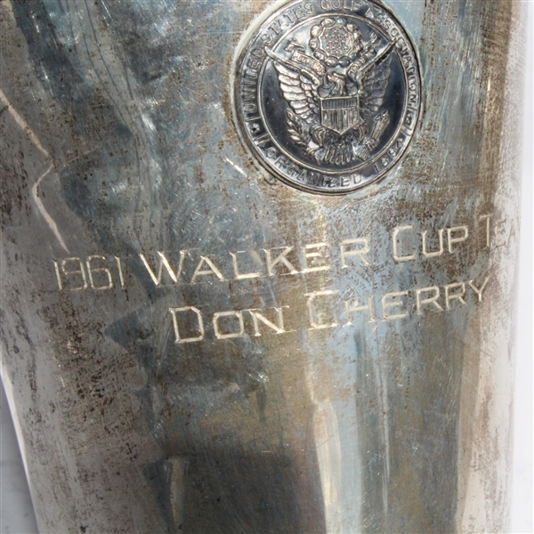 Don Cherry's 1961 USGA Walker Cup Team Sterling Silver USGA Cup