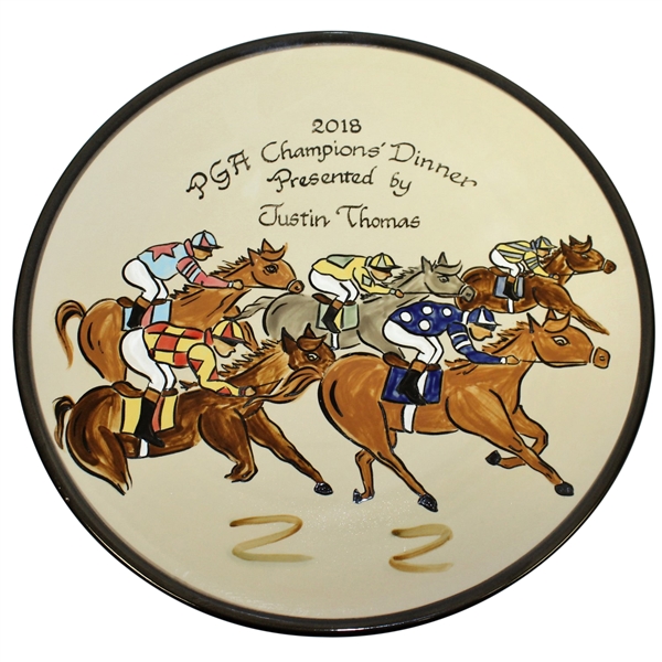 2018 PGA Champions' Dinner Gift from Justin Thomas - Plate Given to Past Champions