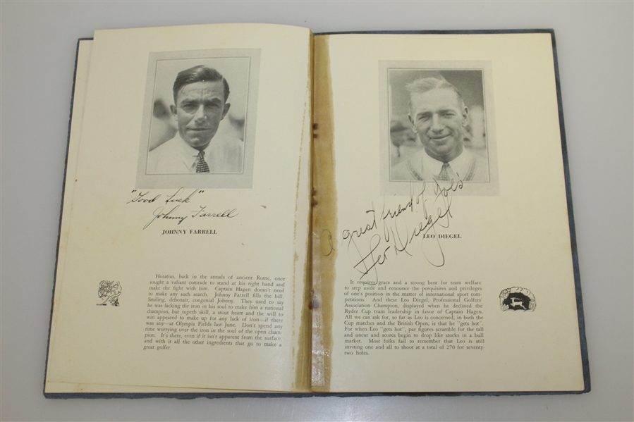 1929 Ryder Cup Bon Voyage Dinner Program Signed By Entire Team-PGA Star Joe Kirkwood Pers. Collection-JSA ALOA