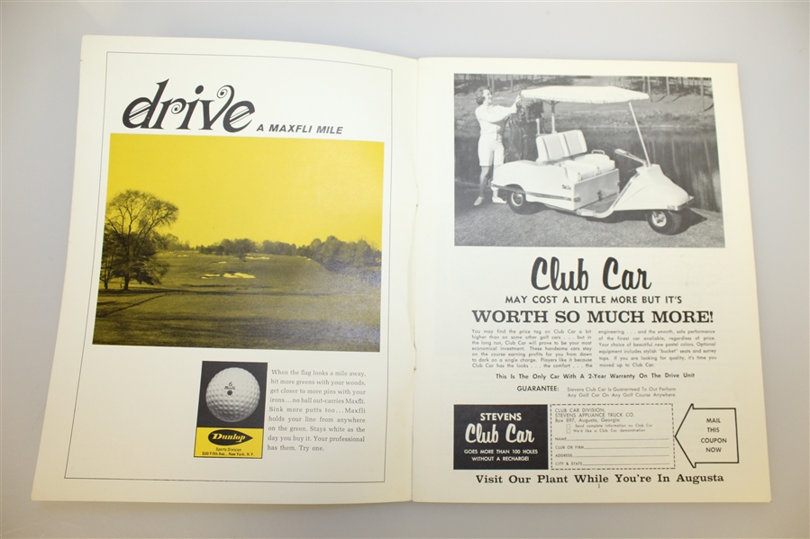 1964, 1965, & 1966 Masters Week 'April in Augusta' Magazine Publications