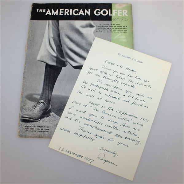 Ben Hogan's Personal Copy of 'The American Golfer' - September 1930