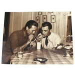 Jimmy Demaret & Ben Hogan Large B&W Frank Christian Photo - Drinking Shake