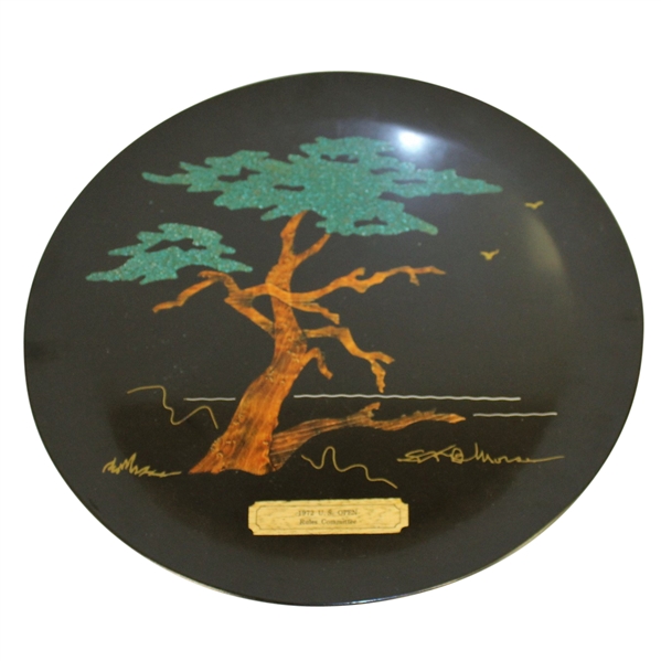1972 US Open Rules Committee Large Plate - Monterey Cypress Inlaid