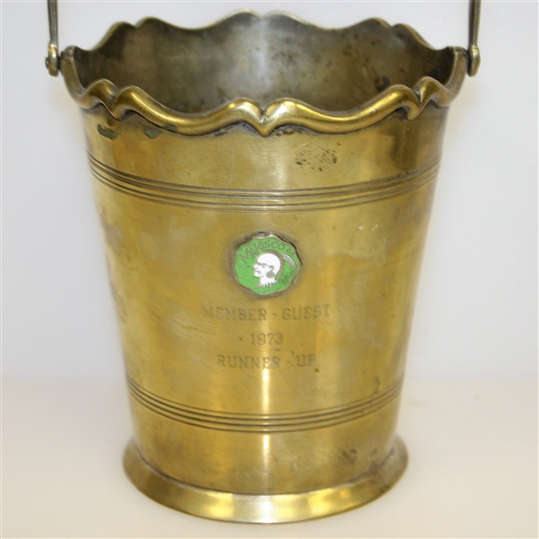 1973 Mt. Kisco Country Club Member-Guest Runner-Up Bucket - Roth Collection
