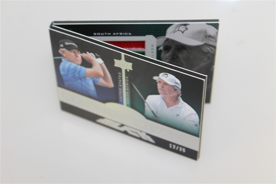 Gary Player & Hale Irwin Signed 'Dual National Rivals' 12/35 Foldout Golf Card JSA ALOA