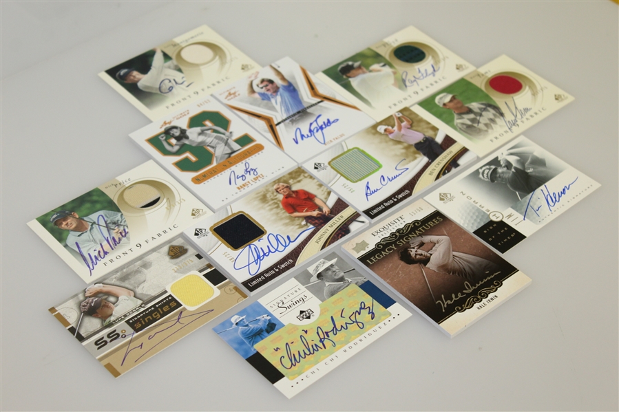 Twelve Signed Ltd Ed, Special Edition, and Miscellaneous Golf Cards JSA ALOA