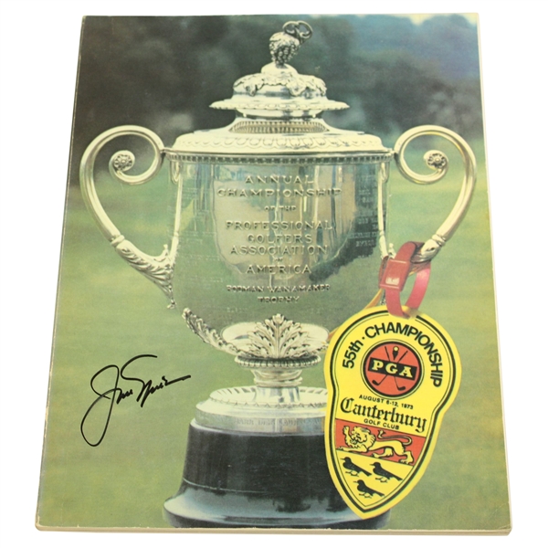 Jack Nicklaus Signed 1973 PGA Championship at Canterbury GC Program JSA ALOA