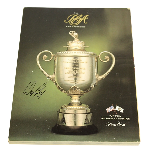 Wayne Grady Signed 1990 PGA Championship at Shoal Creek Official Program JSA ALOA