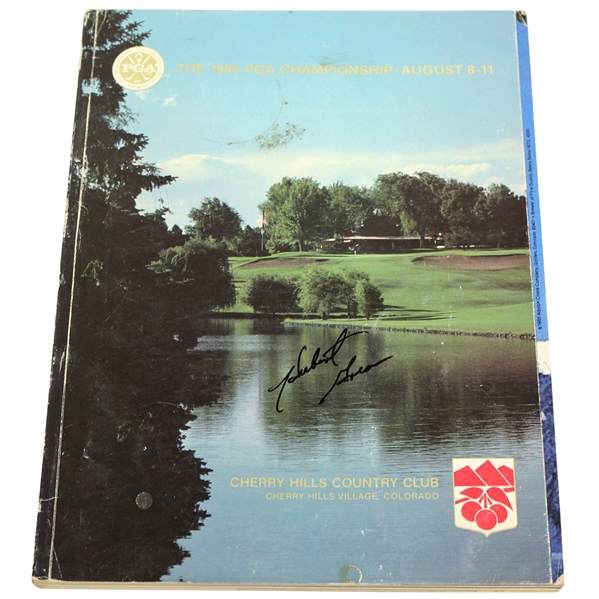 Hubert Green Signed 1985 PGA Championship at Cherry Hills CC Program JSA ALOA